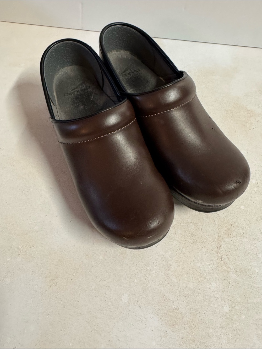 Dansko Women's Brown Leather Clogs